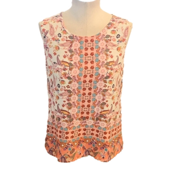 Womens Soiree Bohemian floral tank top size Small. - Picture 9 of 15